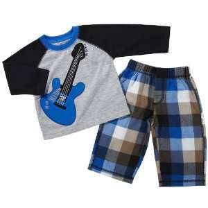  Carters Toddler Boys Pajamas Size 2T Guitar Baby