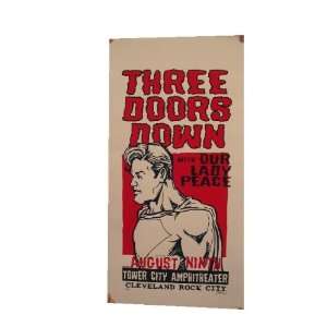  Three Doors Down Our Lady Peace Poster Silkscreen 3 