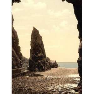   Jersey Plemont Caves and Needle Rock Channel Islands England 24 X 18.5