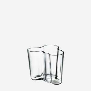  iittala Alvar Aalto 3 3/4 Inch Glass Vase GREY
