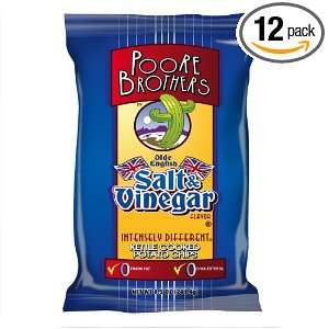 Poore Brothers Salt & Vinegar, 8.5 Ounce (Pack of 12)  