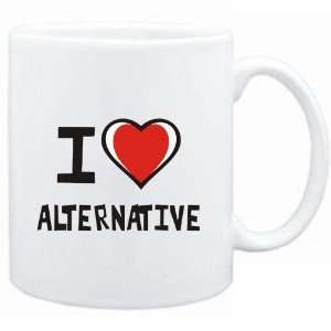  Mug White I love Alternative  Music