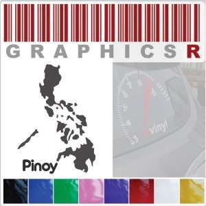  Sticker Decal Graphic   Pinoy Philippines Filipino Country 