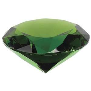  Crystal Emerald Green Colored Faceted Diamond Shaped 