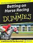 BETTING ON HORSE RACING FOR DUMMIES   RICHARD ENG (PAPERBACK) NEW