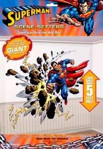 Superman Meteor Asteroid Scene Setters Party Decoration  