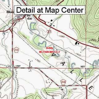  USGS Topographic Quadrangle Map   Addy, Washington (Folded 