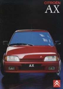1990 Citroen AX GT Sport Dealer Sales Brochure Book  