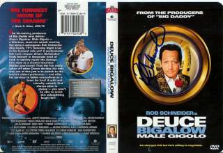 Rob Schneider Autographed Deuce Bigalow DVD Cover W/Coa  