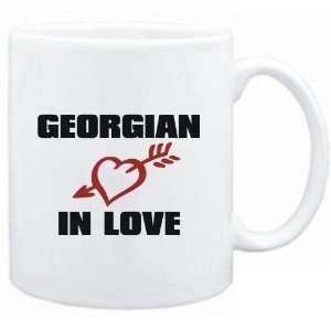    Mug White  Georgian IN LOVE  Usa States