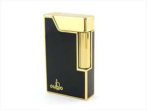 OUBO Gold & Black Cigarette Pipe Flint Butane Lighter  