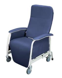 Lumex 565WG EXTRA WIDE Recliner Geri Chair ImperialBlue  