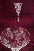 Crystal Goblet   Glastonbury/Lotus Vesta c1937 38  
