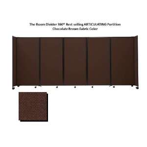  Room Divider 360 Portable Partition, Chocolate Brown 