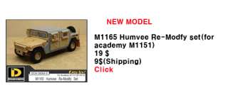 Humvee Bonnet & Turret Roof Up Date SET / Academy 1/35 M1151 Humvee 
