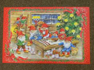   Swedish Christmas Poster Print by Ingrid Elf Tomtar Family #77034