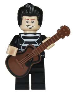   Minifigure with Acoustic Guitar * NEW Jailhouse Rock minifig  
