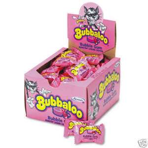 Cadbury BUBBALOO BUBBLE GUM Individually Wrapped Candy  