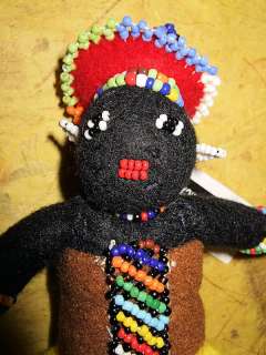 African Zulu Doll Ornament new Fair Trade handmade zdo  