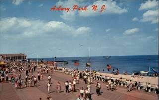 Asbury Park NJ Boardwalk & Convention Hall Postcard  