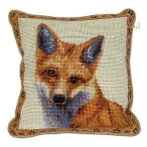  Young Fox Needlepoint Pillow
