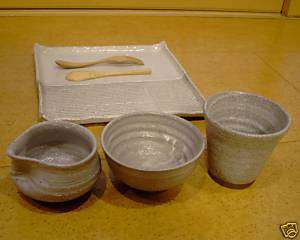 JAPANESE YAKIMONO Tobe yaki Table ware SET  