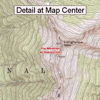  USGS Topographic Quadrangle Map   Poe Mountain, Washington 