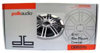 DB651S   POLK AUDIO 6.5 2 WAY SHALLOW MOUNT COAXIAL SPEAKERS