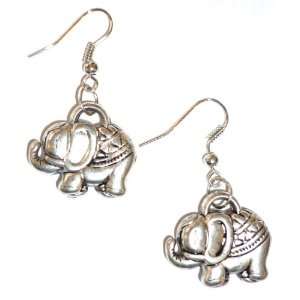  Elephant Earrings   Exotic Style   Silver Color 