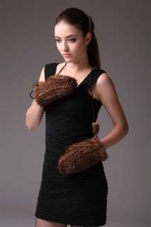 0368 Genuine Mink Fur Glove Gloves Mitten New Fur Design for this 