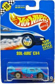 HOT WHEELS SOL AIRE CX4 #0451 NRFP MINT COND 1991 C#169  
