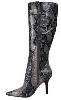 Nine West Womens Boots Blondeyw Knee High Natural Black  