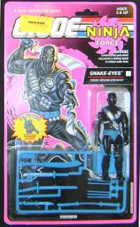 Snake Eyes 1992 Hasbro Vintage GI Joe MOC 3 ¾”  