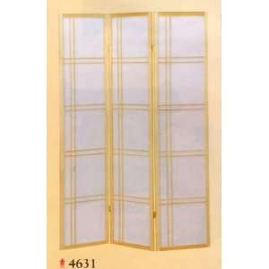  NEW 3 PANEL NATURAL FINISH WOODEN SCREEN / ROOM DIVIDER 