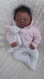 New AA Reborn Baby Girl Ethnic Biracial Doll Sculpt Alina Adrie Stoete 