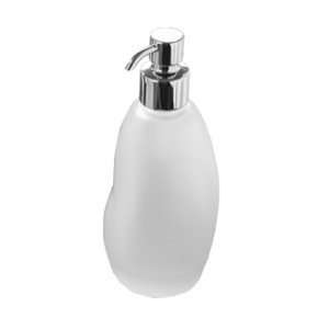  Gedy 4481 02 Round White Glass Soap Dispenser 4481 02 