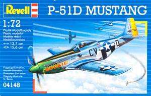 REVELL 1/72 SCALE P 51D MUSTANG PLASTIC MODEL AIRCRAFT KIT NEW IN BOX 