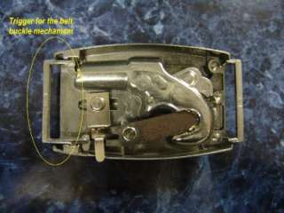 Vintage 1959 Mattel Agent Zero W Toy Gun Belt Buckle w/Toy Derringer 