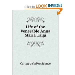   Anna Maria Taigi Calixte de la Providence  Books
