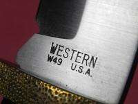   US WESTERN COLEMAN W 49 HUGE BOWIE FIGHTING KNIFE SHEATH BOX  