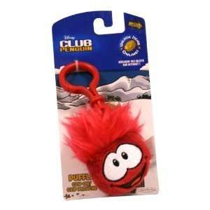  Disney Club Penguin 2 Inch Plush Puffle Clip On Red [Toy 
