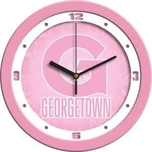 Georgetown Hoyas NCAA Wall Clock (Pink)