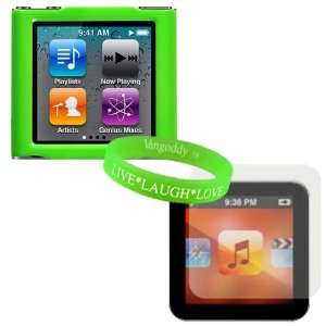  Exclusive Hard Green Snap Case for Apple iPod Nano 6th Gen 