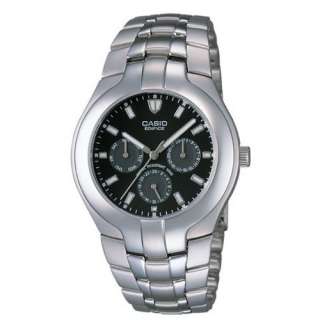 Casio Mens Edifice 100m WR with Multi Dials Metal with Black/Brown 