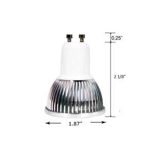 120V 3W GU10 Type LED High Power Day White Lamp Bulb LEGU10120V3DL 2P 