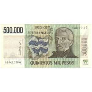    Argentina ND (1980 83) 500,000 Pesos, Pick 309 
