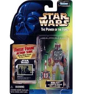Star Wars The Power Of The Force Bobaa Fett with Sawed  Off Blaster 