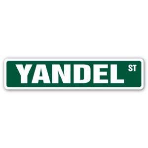  YANDEL Street Sign name kids childrens room door bedroom 