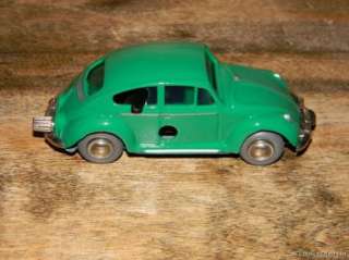   Micro Racer VW Green Volkswagon Beetle Bug No 1046 MIB with Key  