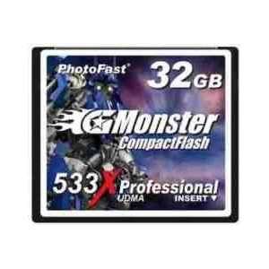  G Monster 533X 32GB Compact Flash CF card Electronics